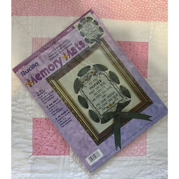 Bucilla Vintage 2001 “TO MY MOTHER” Beautiful Counted Cross-Stitch Kit - Picture 11 of 12